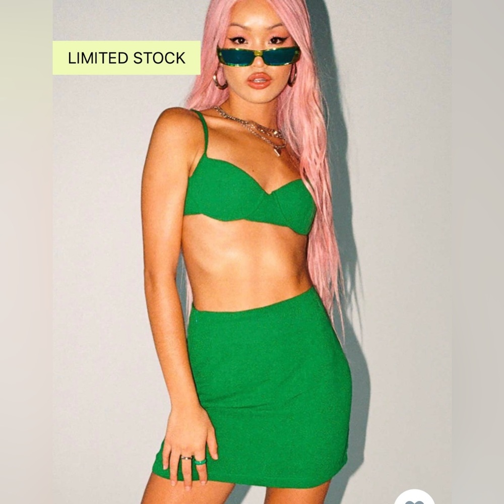 •NWT•PRINCESS POLLY Manhattan Set Green